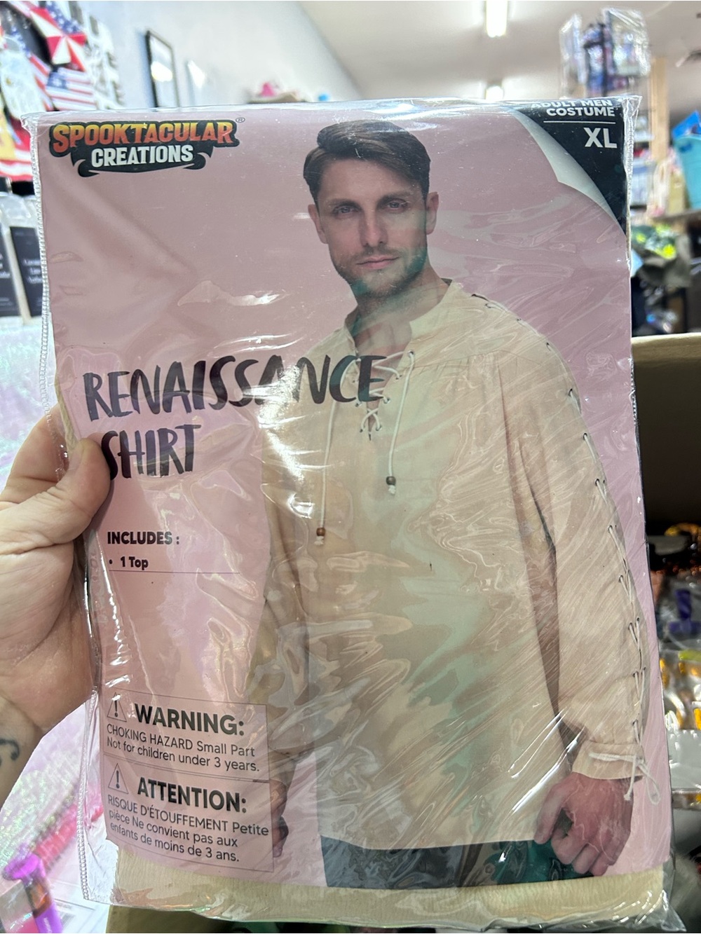 Men's Cream Renaissance Shirt - XL